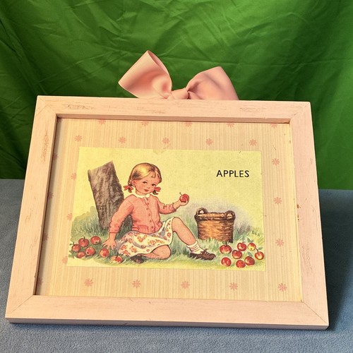 Vintage framed apples - vintage,