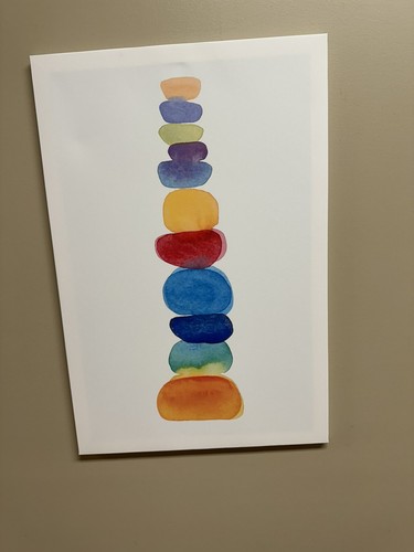 Calm color print - x,